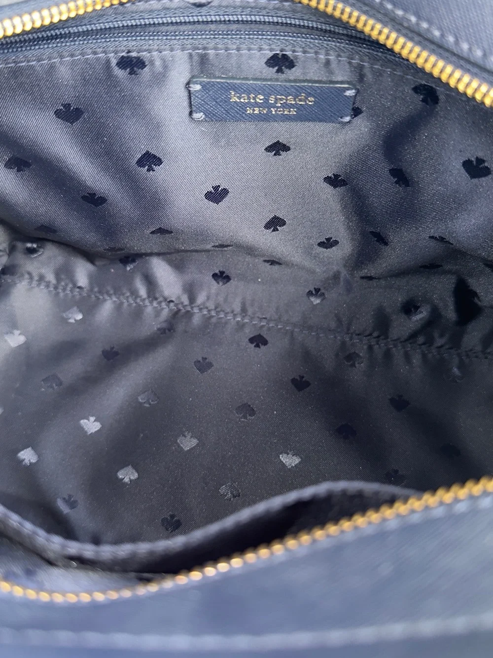 kate spade Navy Multicolor Striped Satchel